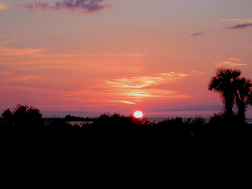 Sunset over the Gulf
